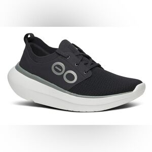 OOFOS MEN'S OOMY STRIDE - WHITE BLACK 9